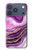 S3896 Purple Marble Gold Streaks Hülle Schutzhülle Taschen für iPhone 17 Pro, 18 Pro