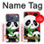 S3929 Cute Panda Eating Bamboo Hülle Schutzhülle Taschen für iPhone 17 Pro