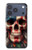 S4015 Skull American Flag Hülle Schutzhülle Taschen für iPhone 17 Pro, 18 Pro