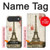 S2108 Eiffel Tower Paris Postcard Hülle Schutzhülle Taschen für iPhone Air