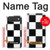 S2492 Black and White Check Hülle Schutzhülle Taschen für iPhone Air