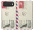 S3551 Vintage Airmail Envelope Art Hülle Schutzhülle Taschen für iPhone Air