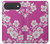 S3924 Cherry Blossom Pink Background Hülle Schutzhülle Taschen für iPhone Air