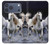 S0246 White Horse Hülle Schutzhülle Taschen für iPhone 17 Pro Max