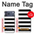 S1596 Black and White Striped Hülle Schutzhülle Taschen für iPhone 17 Pro Max
