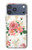 S1859 Rose Pattern Hülle Schutzhülle Taschen für iPhone 17 Pro Max