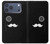 S1946 Sir Mustache Minimalism Hülle Schutzhülle Taschen für iPhone 17 Pro Max, 18 Pro Max
