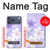 S2361 Purple White Flowers Hülle Schutzhülle Taschen für iPhone 17 Pro Max
