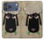 S2826 Cute Cartoon Unsleep Black Sheep Hülle Schutzhülle Taschen für iPhone 17 Pro Max