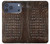 S2850 Brown Skin Alligator Graphic Printed Hülle Schutzhülle Taschen für iPhone 17 Pro Max, 18 Pro Max