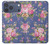 S3265 Vintage Flower Pattern Hülle Schutzhülle Taschen für iPhone 17 Pro Max, 18 Pro Max