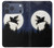 S3289 Flying Pig Full Moon Night Hülle Schutzhülle Taschen für iPhone 17 Pro Max, 18 Pro Max