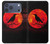 S3328 Crow Red Moon Hülle Schutzhülle Taschen für iPhone 17 Pro Max