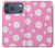 S3500 Pink Floral Pattern Hülle Schutzhülle Taschen für iPhone 17 Pro Max, 18 Pro Max