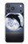 S3510 Dolphin Moon Night Hülle Schutzhülle Taschen für iPhone 17 Pro Max, 18 Pro Max
