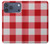 S3535 Red Gingham Hülle Schutzhülle Taschen für iPhone 17 Pro Max, 18 Pro Max