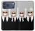 S3557 Bear in Black Suit Hülle Schutzhülle Taschen für iPhone 17 Pro Max, 18 Pro Max