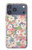 S3688 Floral Flower Art Pattern Hülle Schutzhülle Taschen für iPhone 17 Pro Max, 18 Pro Max