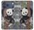 S3793 Cute Baby Panda Snow Painting Hülle Schutzhülle Taschen für iPhone 17 Pro Max