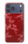 S3817 Red Floral Cherry blossom Pattern Hülle Schutzhülle Taschen für iPhone 17 Pro Max