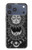 S3854 Mystical Sun Face Crescent Moon Hülle Schutzhülle Taschen für iPhone 17 Pro Max