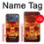 S3881 Fire Skull Hülle Schutzhülle Taschen für iPhone 17 Pro Max