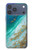 S3920 Abstract Ocean Blue Color Mixed Emerald Hülle Schutzhülle Taschen für iPhone 17 Pro Max, 18 Pro Max