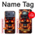 S3986 Fire Skull Hülle Schutzhülle Taschen für iPhone 17 Pro Max