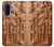 S1307 Fish Wood Carving Graphic Printed Hülle Schutzhülle Taschen für Samsung Galaxy A17