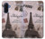 S2211 Paris Postcard Eiffel Tower Hülle Schutzhülle Taschen für Samsung Galaxy A17