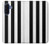 S2297 Black and White Vertical Stripes Hülle Schutzhülle Taschen für Samsung Galaxy A17