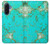 S2377 Turquoise Gemstone Texture Graphic Printed Hülle Schutzhülle Taschen für Samsung Galaxy A17