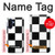 S2492 Black and White Check Hülle Schutzhülle Taschen für Samsung Galaxy A17