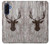 S2505 Reindeer Head Old Wood Texture Graphic Hülle Schutzhülle Taschen für Samsung Galaxy A17