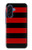 S2638 Black and Red Striped Hülle Schutzhülle Taschen für Samsung Galaxy A17