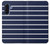 S2767 Navy White Striped Hülle Schutzhülle Taschen für Samsung Galaxy A17