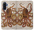 S2801 Vintage Octopus Hülle Schutzhülle Taschen für Samsung Galaxy A17
