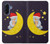 S2849 Cute Sleepy Owl Moon Night Hülle Schutzhülle Taschen für Samsung Galaxy A17