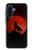 S2955 Wolf Howling Red Moon Hülle Schutzhülle Taschen für Samsung Galaxy A17