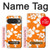 S2245 Hawaiian Hibiscus Orange Pattern Hülle Schutzhülle Taschen für Google Pixel 10, 10 Pro