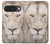 S2399 White Lion Face Hülle Schutzhülle Taschen für Google Pixel 10, 10 Pro