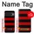 S2638 Black and Red Striped Hülle Schutzhülle Taschen für Google Pixel 10, 10 Pro