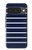 S2767 Navy White Striped Hülle Schutzhülle Taschen für Google Pixel 10, 10 Pro