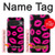 S2933 Pink Lips Kisses on Black Hülle Schutzhülle Taschen für Google Pixel 10, 10 Pro