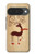 S3081 Wooden Raindeer Graphic Printed Hülle Schutzhülle Taschen für Google Pixel 10, 10 Pro