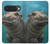 S3871 Cute Baby Hippo Hippopotamus Hülle Schutzhülle Taschen für Google Pixel 10, 10 Pro