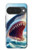S4004 Oil Color Painting Giant Shark.jpeg Hülle Schutzhülle Taschen für Google Pixel 10, 10 Pro