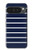 S2767 Navy White Striped Hülle Schutzhülle Taschen für Google Pixel 10 Pro XL