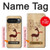 S3081 Wooden Raindeer Graphic Printed Hülle Schutzhülle Taschen für Google Pixel 10 Pro XL