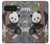 S3793 Cute Baby Panda Snow Painting Hülle Schutzhülle Taschen für Google Pixel 10 Pro XL
